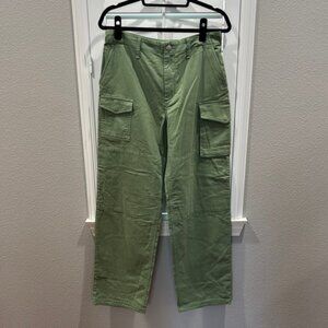 ! EUC Rag & Bone Green Wide Leg Cargo Pants SZ 27 !